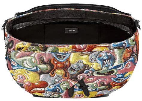 Dior x Kenny Scharf Saddle Soft Bag Multicolor 